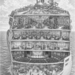 Illustration of the Royal Promenade and Central Park aboard Harmony of the Seas