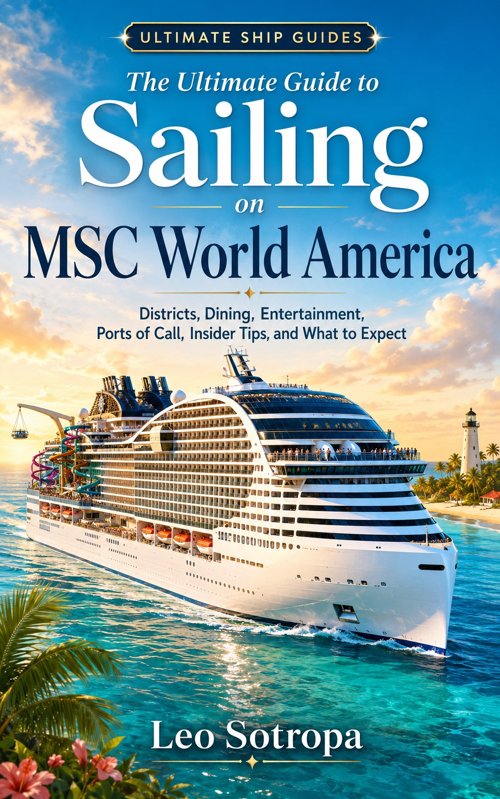 Cover of The Ultimate Guide to Sailing on MSC World America by Leo Sotropa