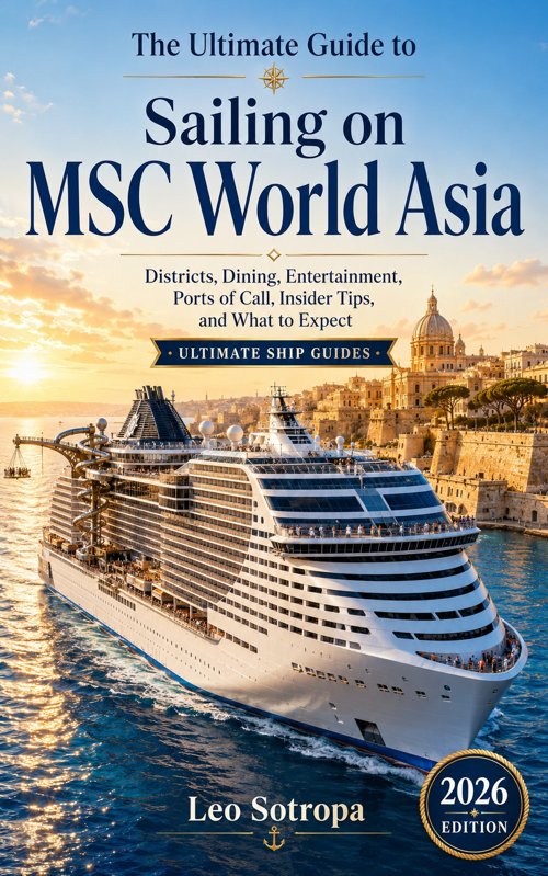 Cover of The Ultimate Guide to Sailing on MSC World Asia by Leo Sotropa