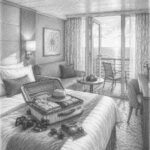 Illustration of a Yacht Club suite aboard MSC World America