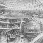 Illustration of The Dome glass structure at the top of Sun Princess