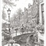 Amsterdam travel planning illustration
