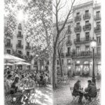 Barcelona travel planning illustration