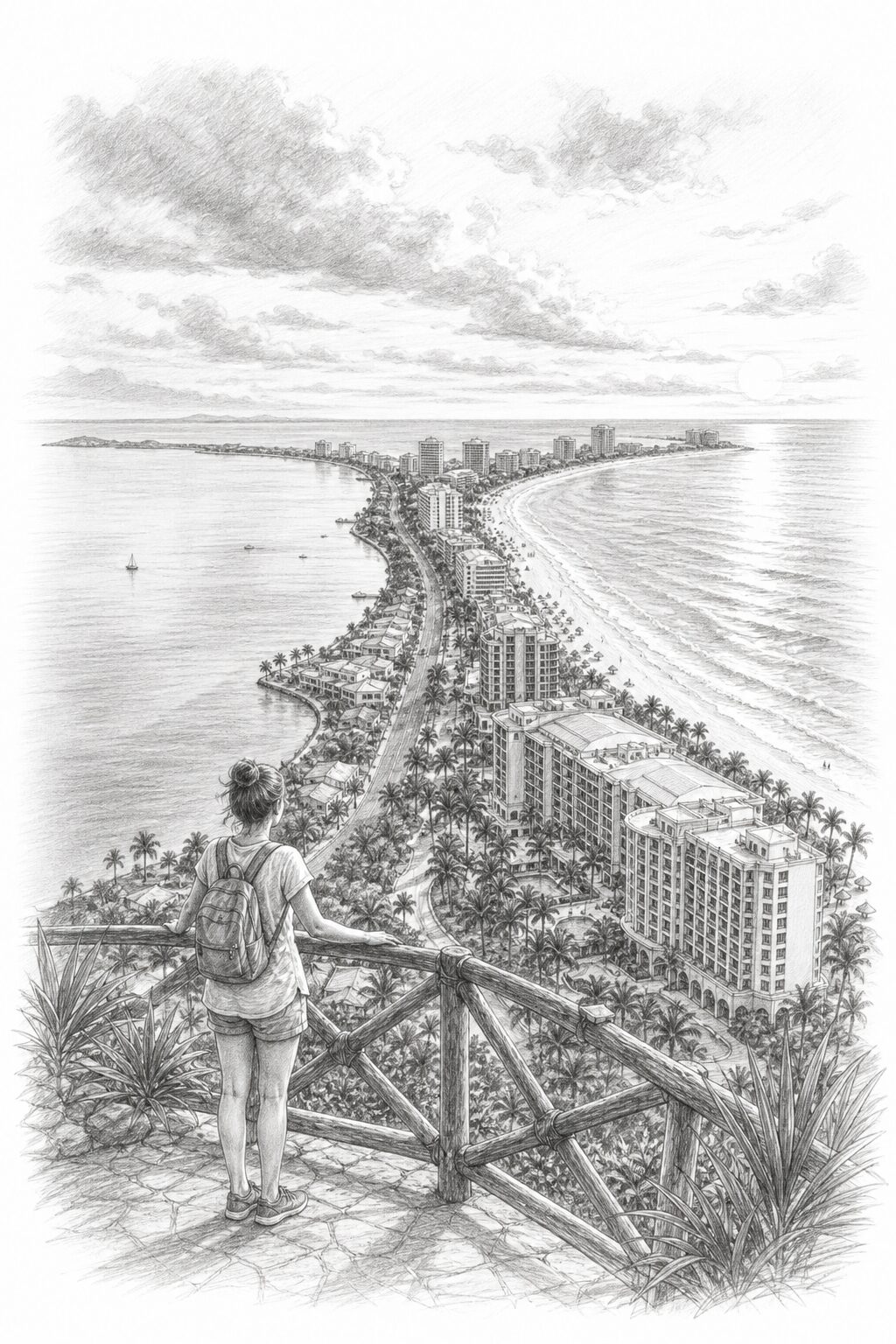 Cancun travel planning illustration