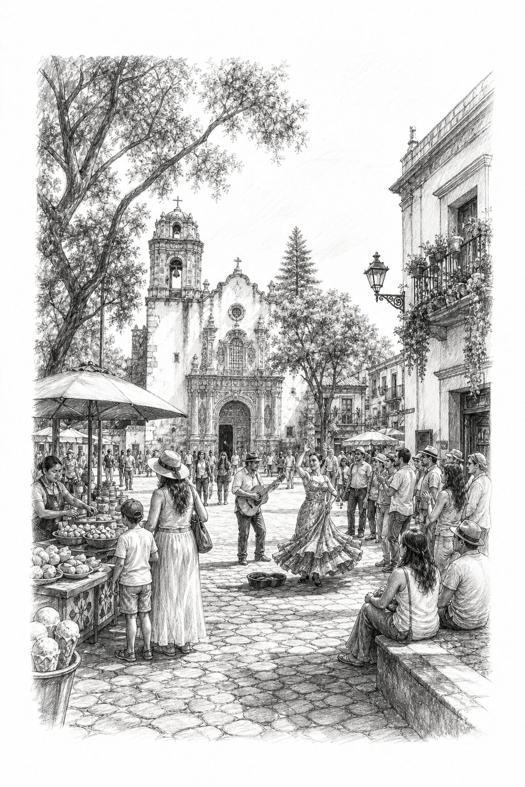 Mexico City travel planning illustration
